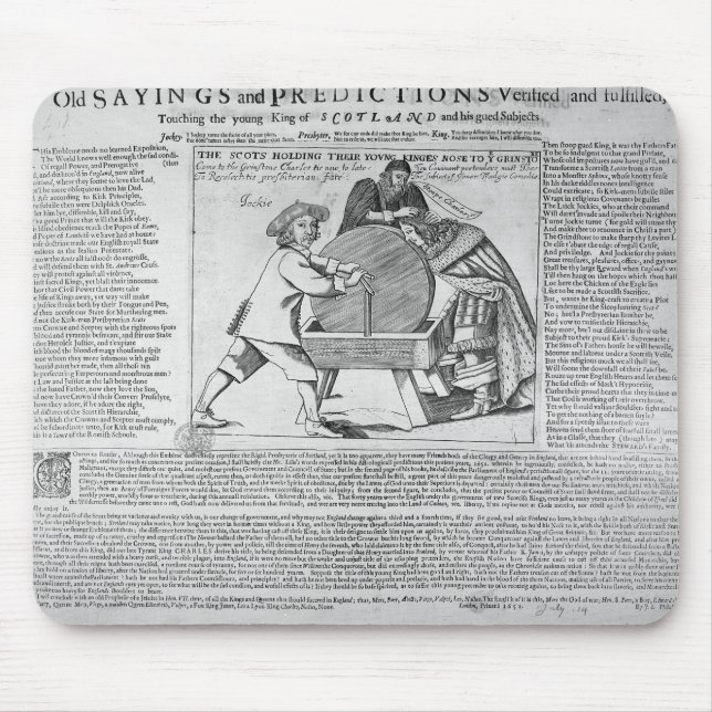 Old Sayings and Predictions Mouse Mat (Front)