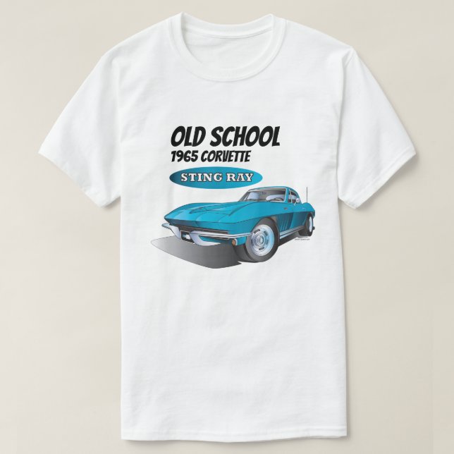 Old school 1965 stingray corvette  T-Shirt (Design Front)