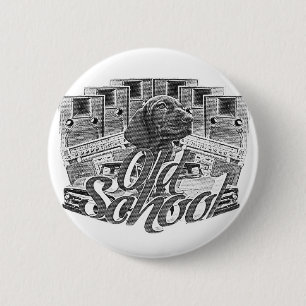 Old School 6 Cm Round Badge