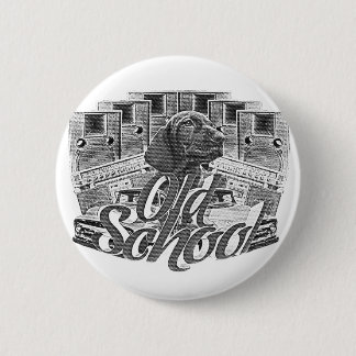 Old School 6 Cm Round Badge