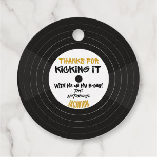 Old School 90's Hip Hop Birthday/Baby Shower Favour Tags