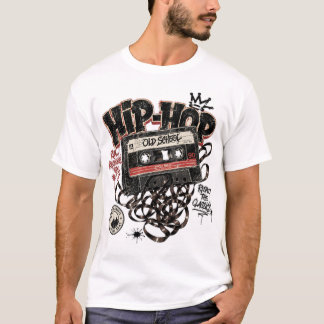 Old School 90s Hip Hop Cassette Tape Retro T-Shirt