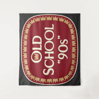 Old School 90s Malt Liquor 40oz Label Design Tapestry