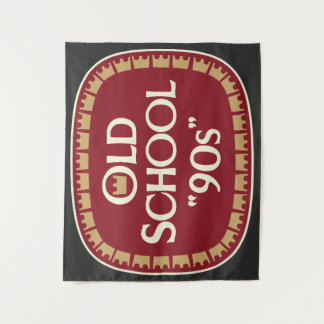 Old School 90s Malt Liquor 40oz Label Design Tapestry