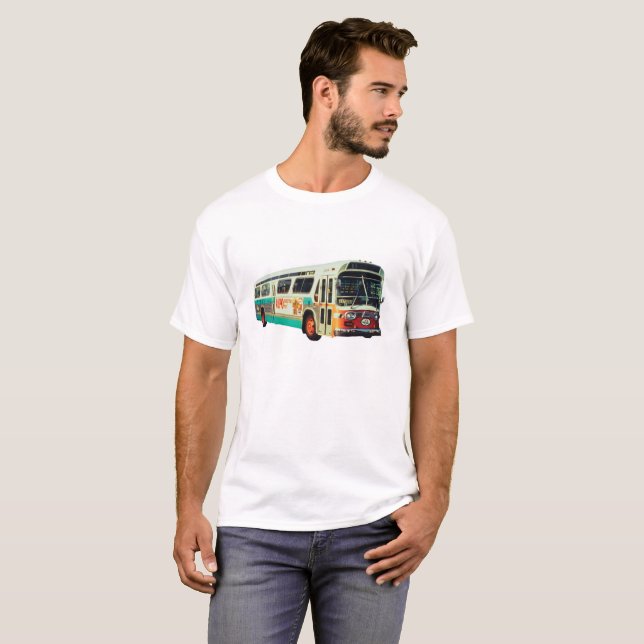 OLD SCHOOL AC TRANSIT BUS T-shirt (Front Full)