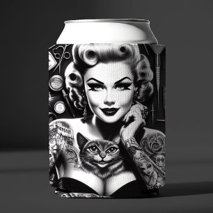 Old School Alternative Tattooed Girl Can Cooler