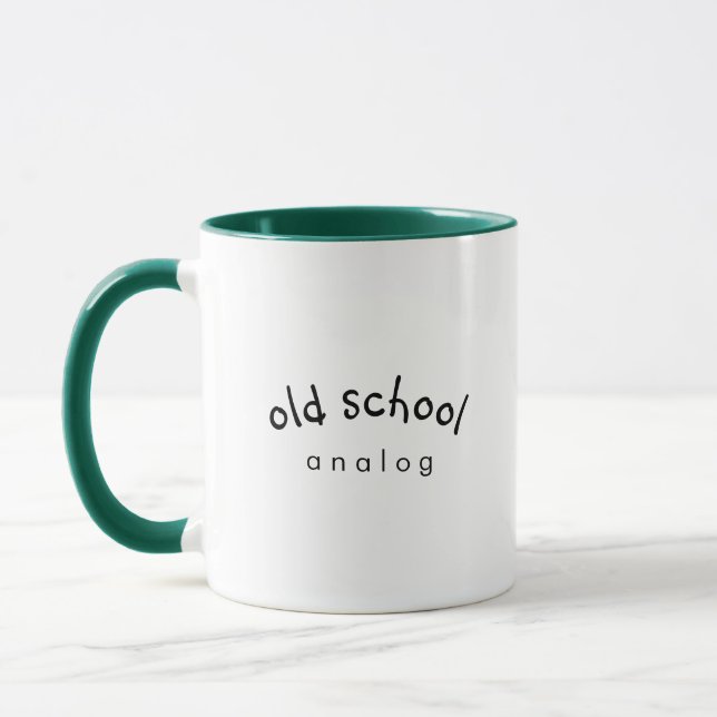 Old School Analogue Coffee Mug (Left)