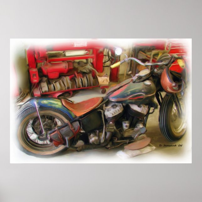 Old School Art Print (Front)