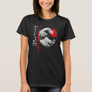Old School Authentic Japanese Kanagawa The Great W T-Shirt