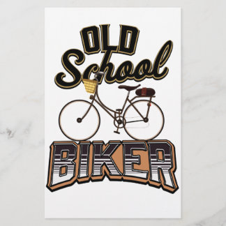 Old School Biker cyclist Stationery