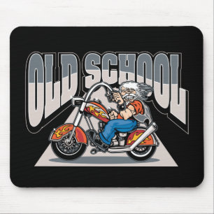 Old School Biker Mouse Mat