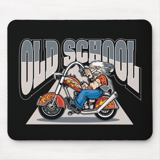 Old School Biker Mouse Mat (Front)