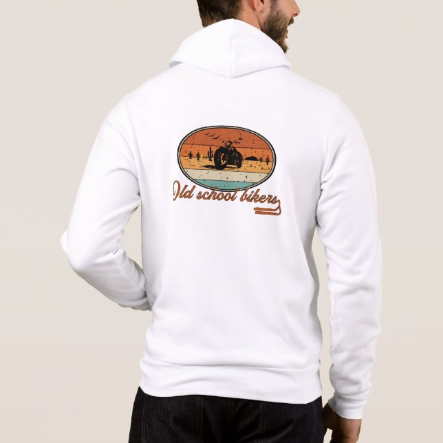 Old school bikers hoodie (Back)