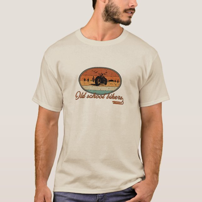 Old school bikers T-Shirt (Front)