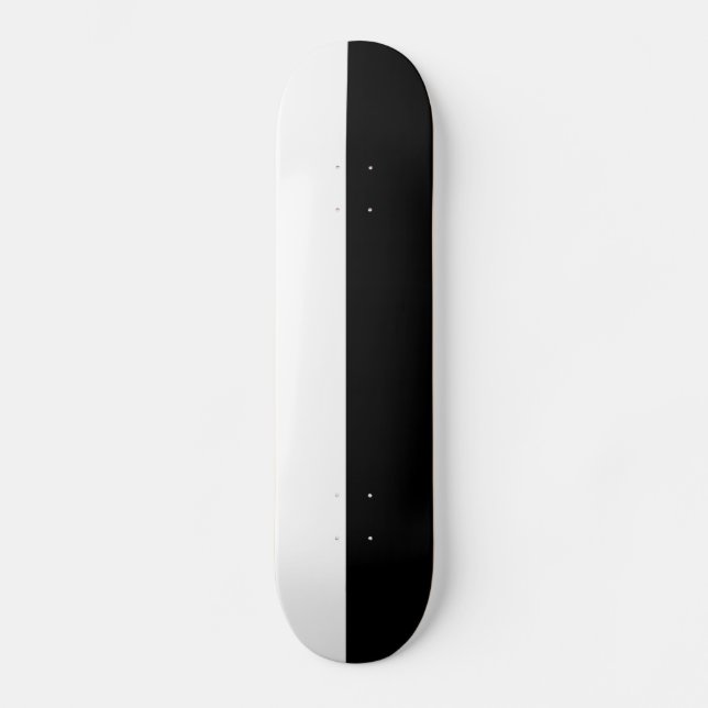OLD SCHOOL BLACK & WHITE DECK SKATEBOARD (Front)