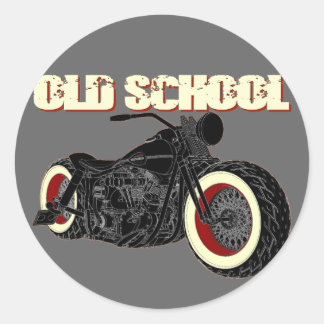- Old School Bobber-3 Classic Round Sticker