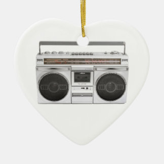 Old School Boombox Radio Ceramic Tree Decoration