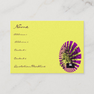 Old School BoomBox Shock-Musical Notes Swirls Business Card