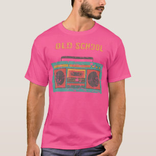 Old School Boombox Weathered 80S 90S Hip Hop Desig T-Shirt