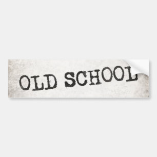 Old School Bumper Sticker