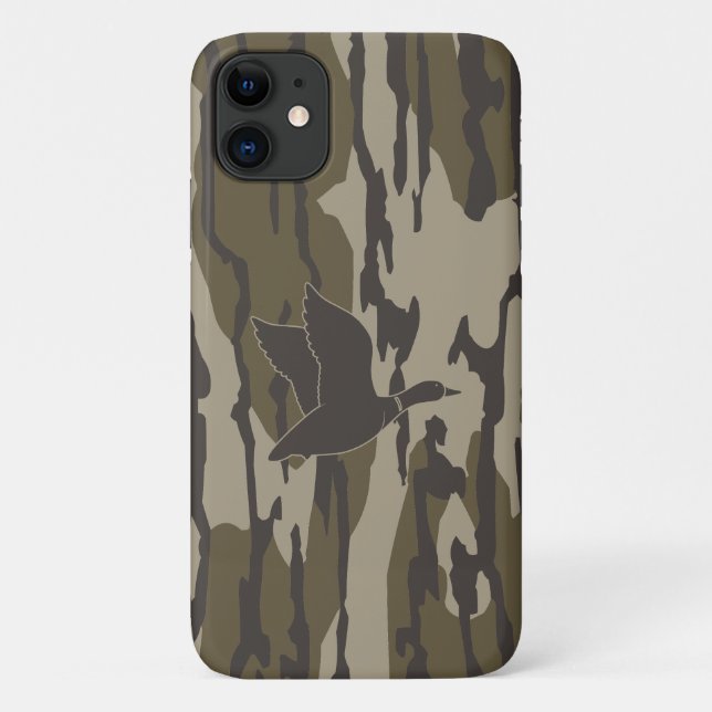  Old School Camo Duck Hunting Bottom Lands Case-Mate iPhone Case (Back)
