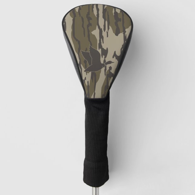 Old School Camo Duck Hunting Golf Head Cover (Front)