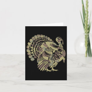Old School Camo Turkey Hunting Thankgiving Gift Card