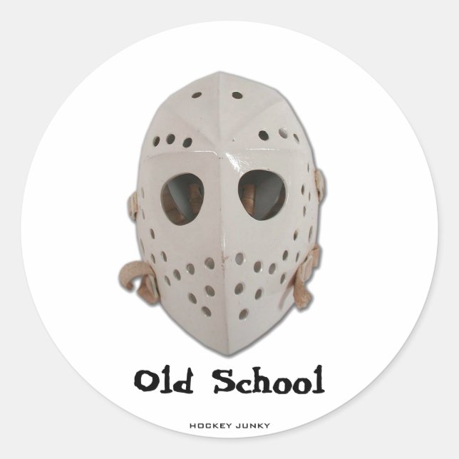 OLD SCHOOL CLASSIC ROUND STICKER (Front)