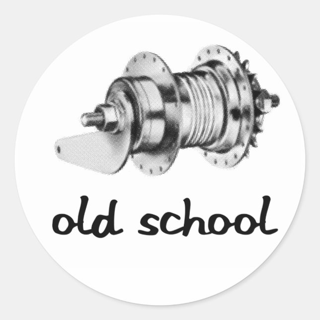 Old School Coaster Hub Sticker (Front)