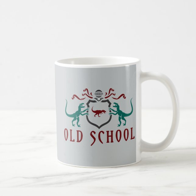 Old School Colour Dinosaur Coffee Mug (Right)