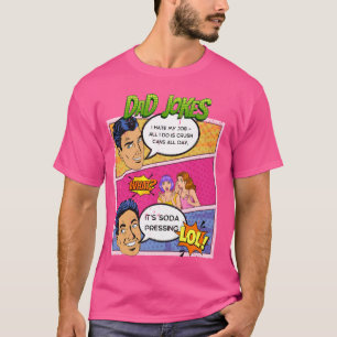 Old School Comic Strip Dad Joke, Retro Comic Book  T-Shirt