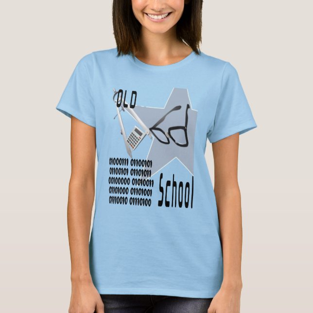 Old School Computer Geek Tunic T-shirt (Front)