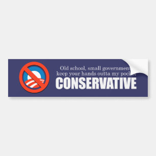 Old School Conservative Bumpersticker Bumper Sticker