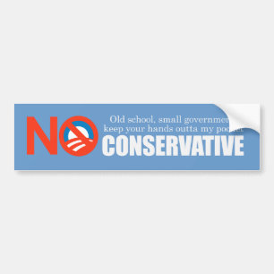 Old School Conservative Bumpersticker Bumper Sticker