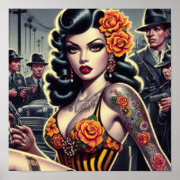 Old School Cute Goth Girl
