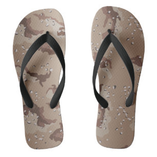 Old School Desert Camo Flip Flops
