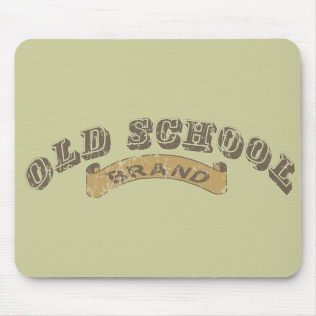 Old School - distressed Mouse Mat (Front)