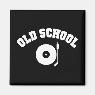 Old School DJ Record Player Magnet