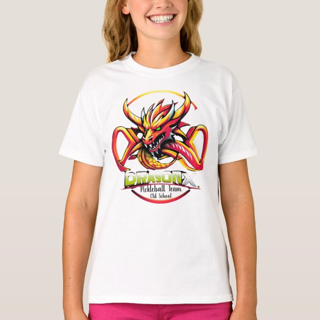 Old School Dragon X Pickleball Team T-shirts (Front)