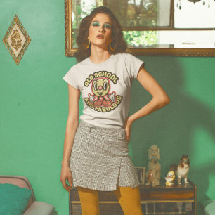 OLD SCHOOL & FABULOUS LADIES WOMENS RETRO T-SHIRTS
