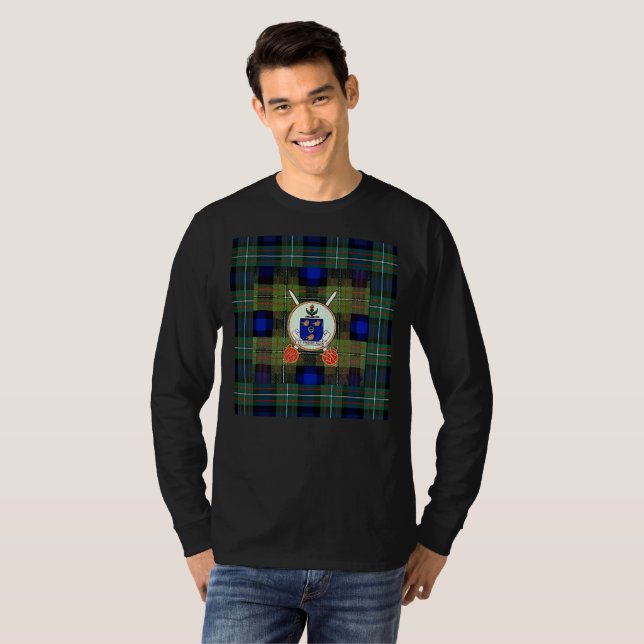 Old school Ferguson clan crest long sleeve T-Shirt (Front Full)