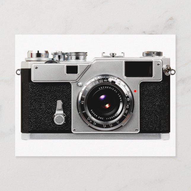 Old School Film Camera Postcard (Front)