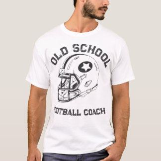 Old School Football Coach Helmet Design T-Shirt