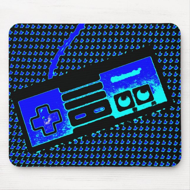old school game controller mouse mat (Front)