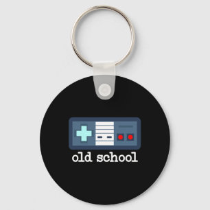 Old School Gamer 80's Men's Vintage Retro Video Ga Key Ring
