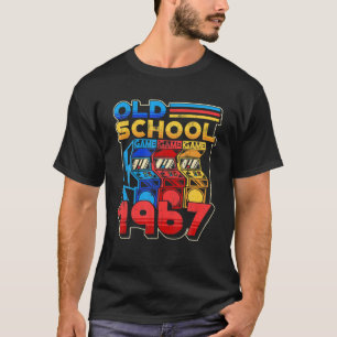 Old School Gamer Birthday 1967 Retro Arcade Game M T-Shirt