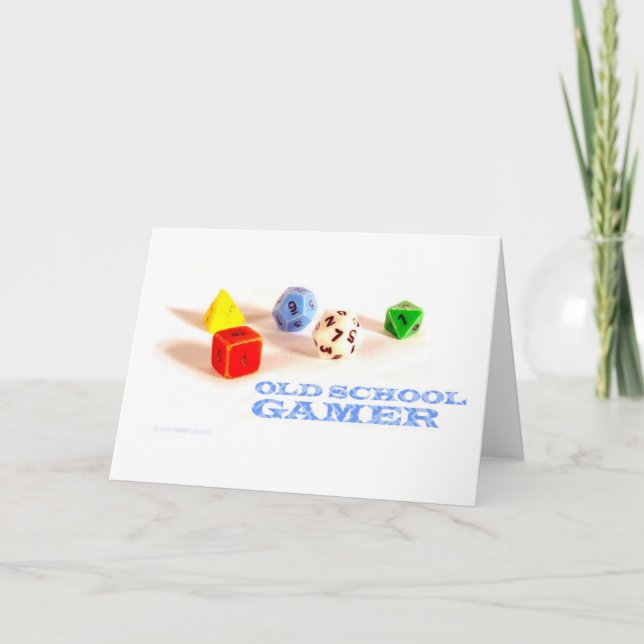 Old School Gamer • Blank Card (Front)