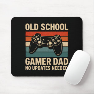 Old School Gamer Dad Retro Controller  Mouse Mat