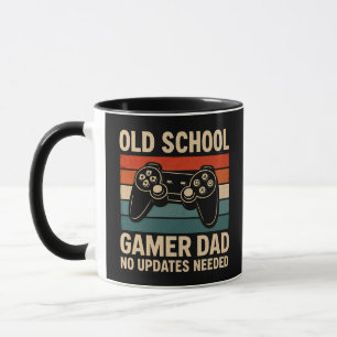 Old School Gamer Dad Retro Controller Mug