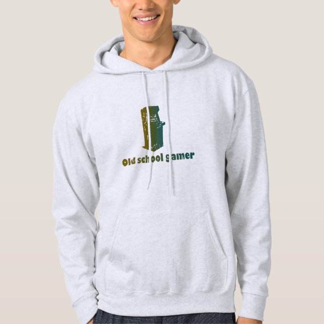 Old school gamer hoodie (Front)